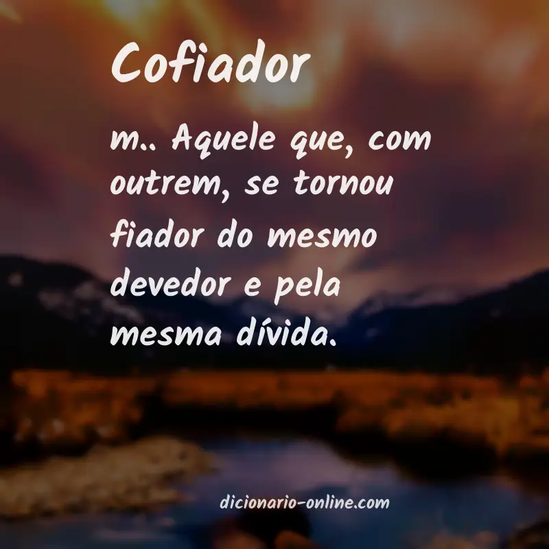 Significado de cofiador