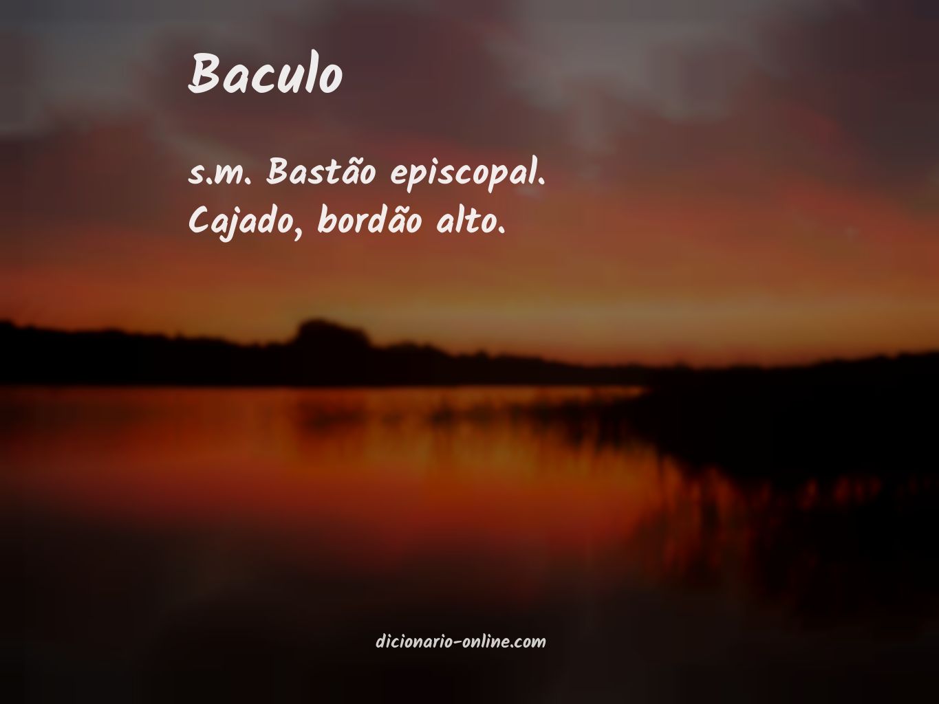 Significado de baculo