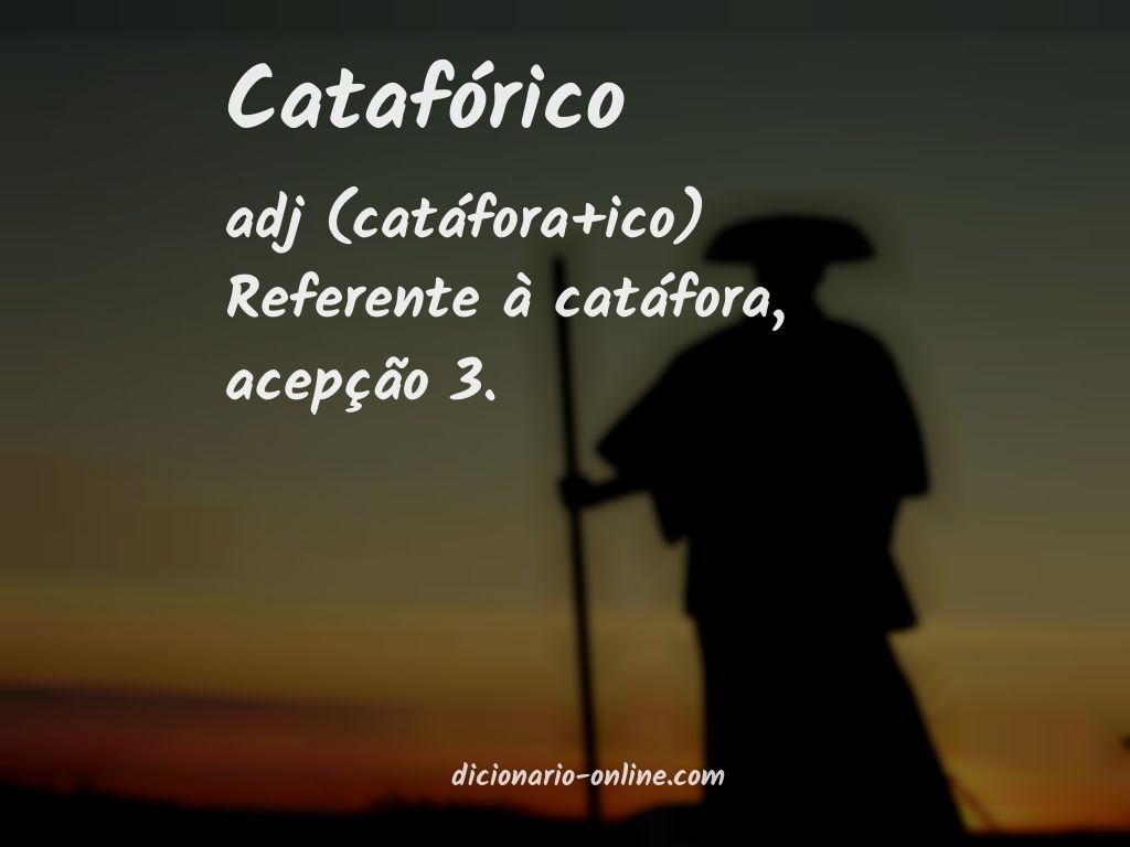 Significado de catafórico