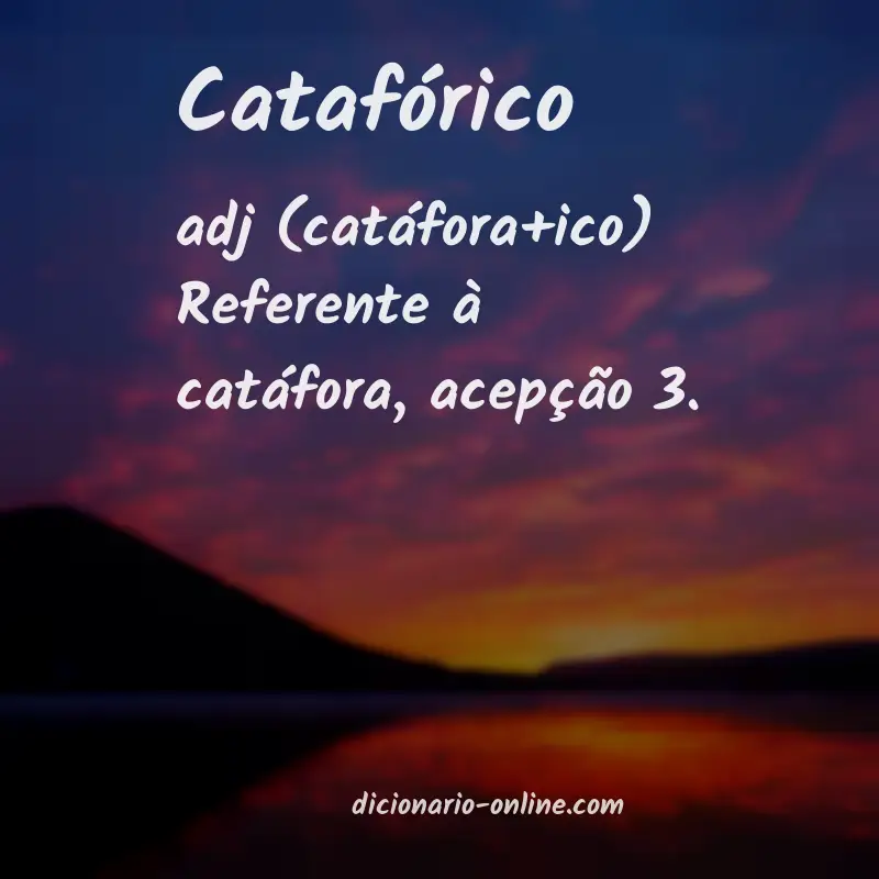 Significado de catafórico