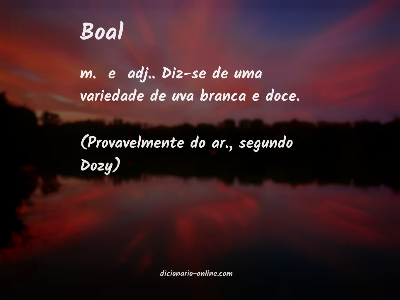 Significado de boal