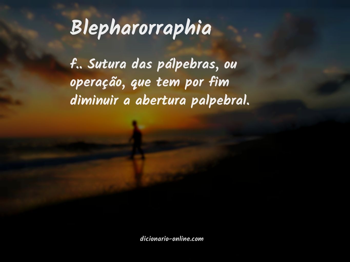 Significado de blepharorraphia