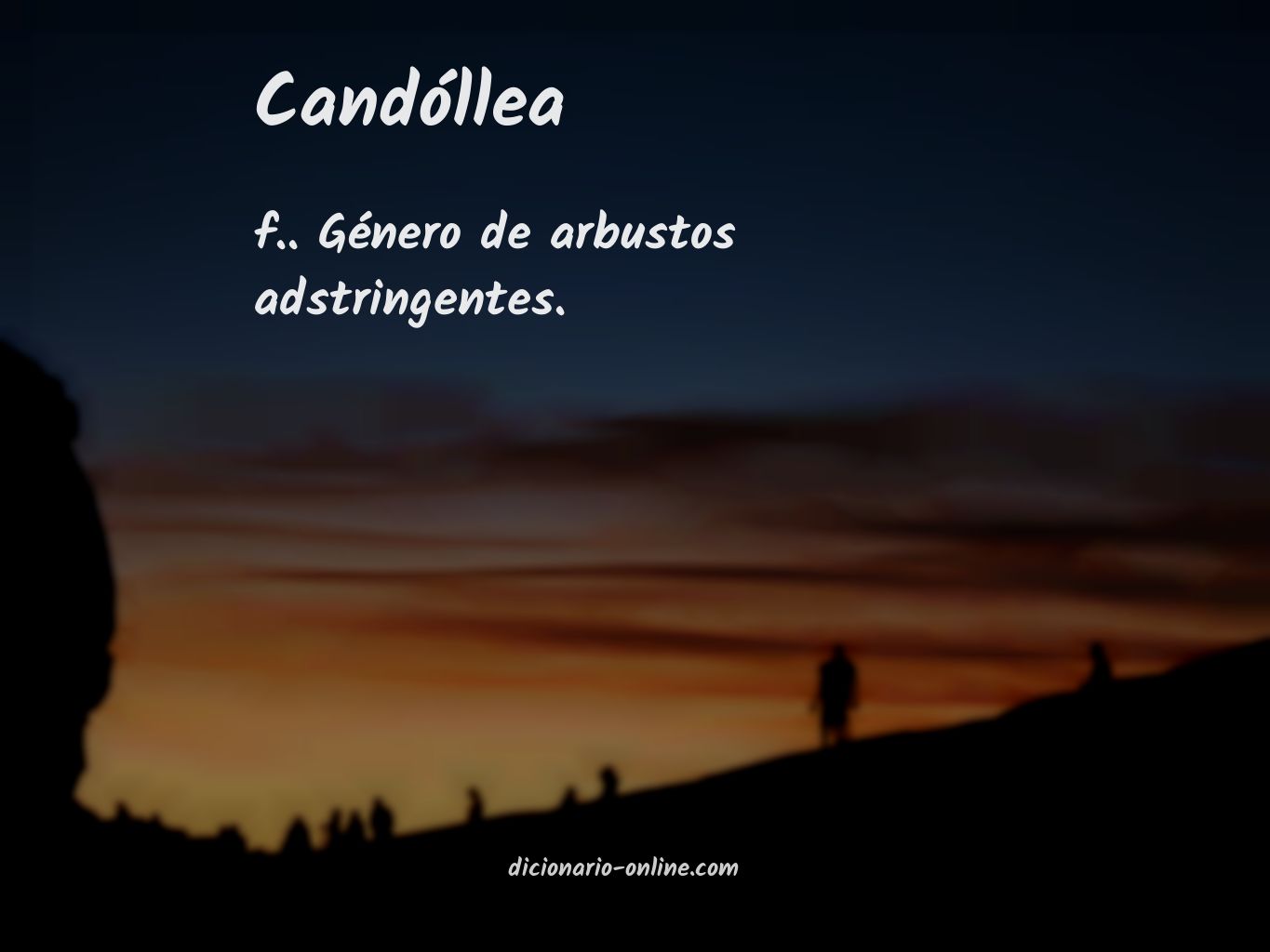 Significado de candóllea