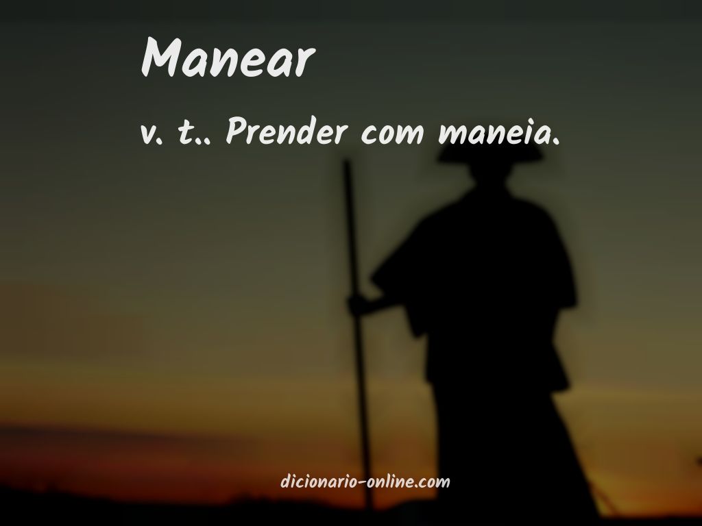 Significado de manear