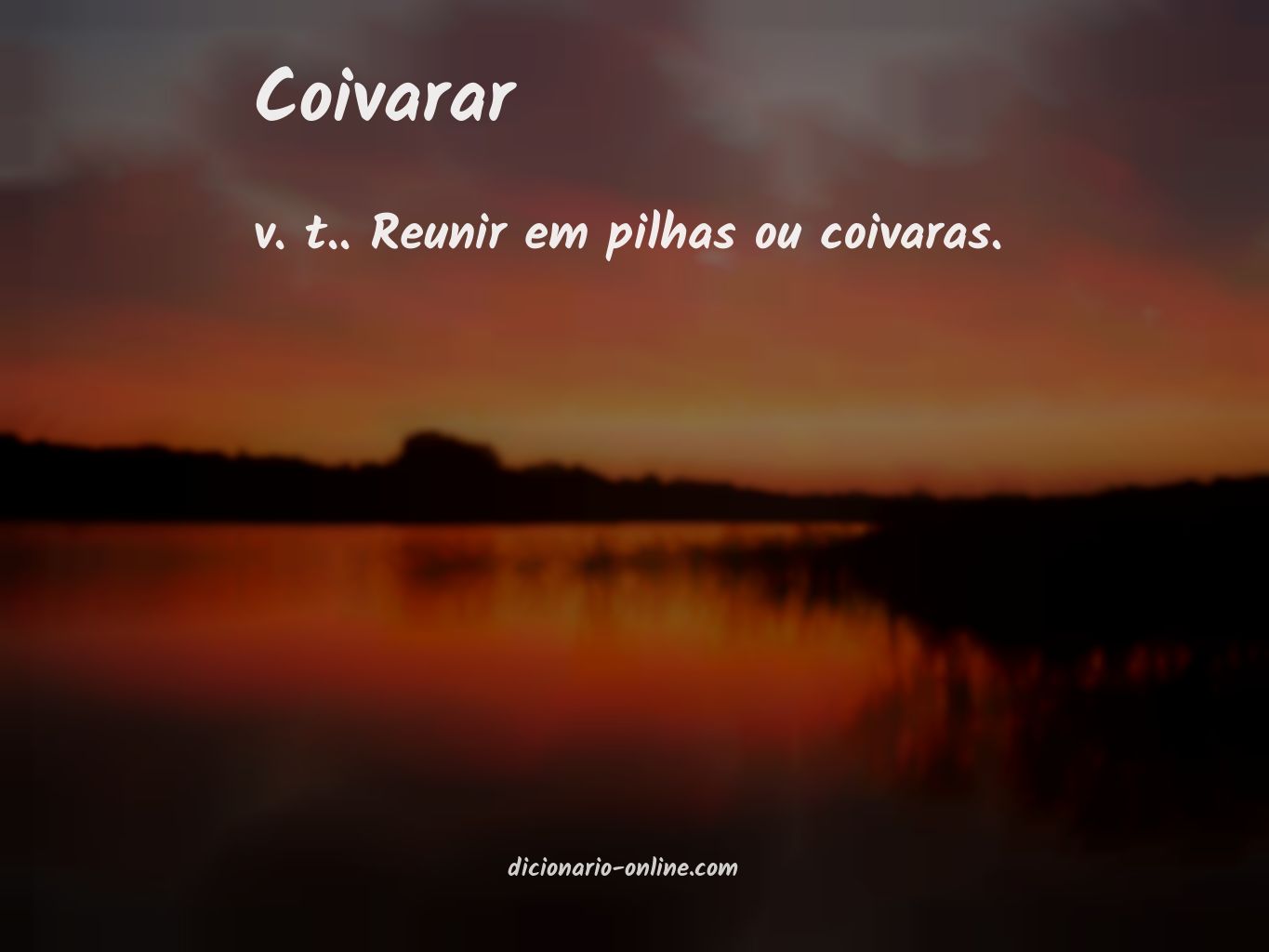 Significado de coivarar