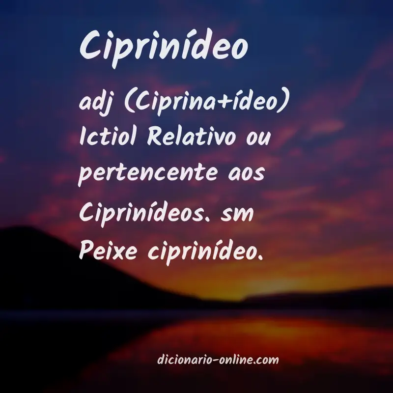 Significado de ciprinídeo
