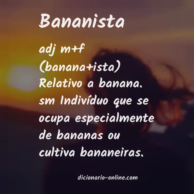 Significado de bananista