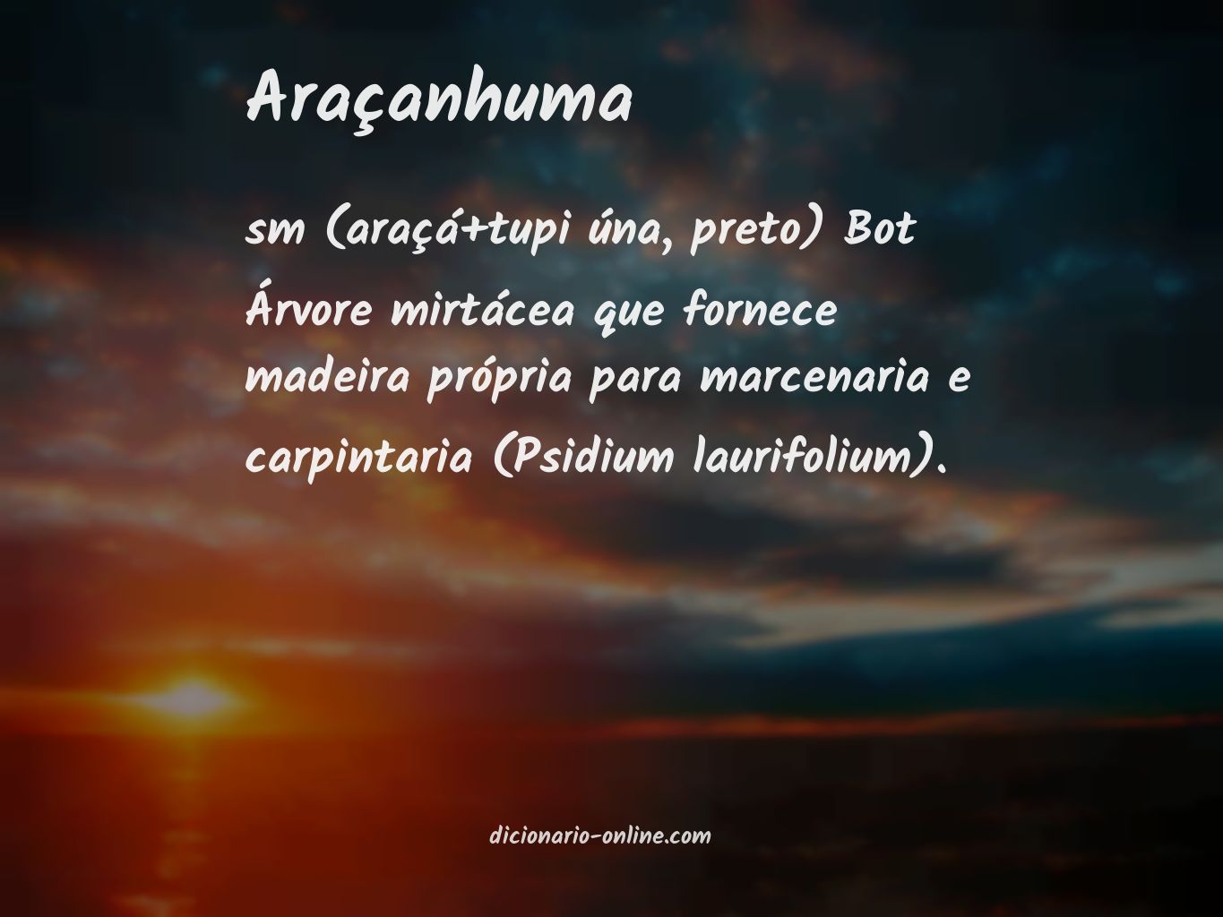 Significado de araçanhuma