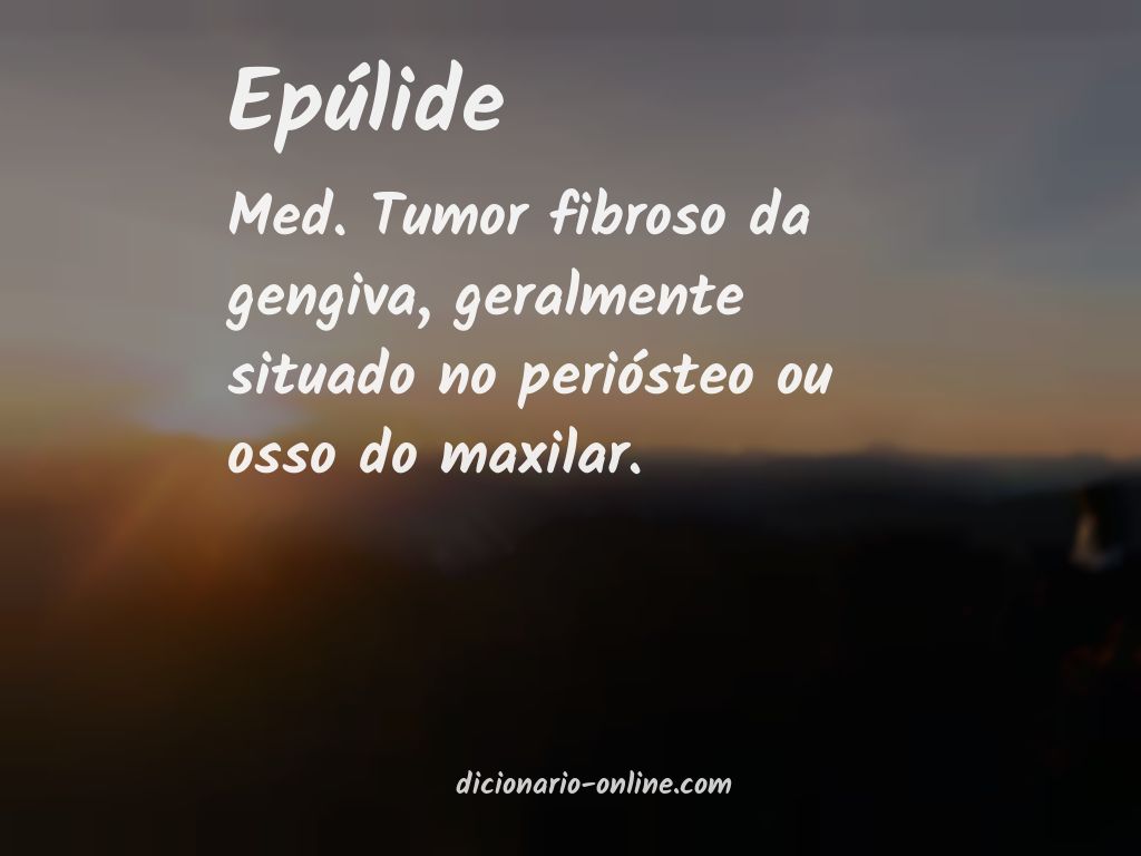 Significado de epúlide