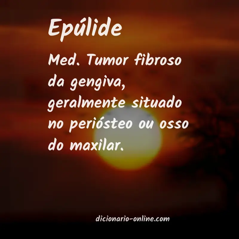 Significado de epúlide