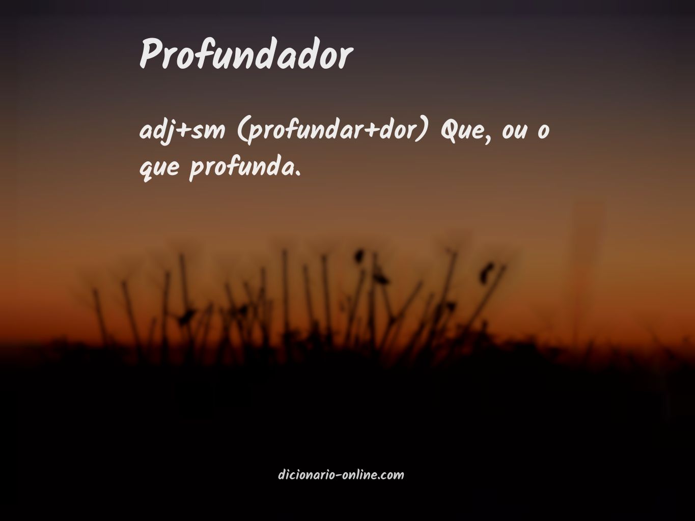 Significado de profundador