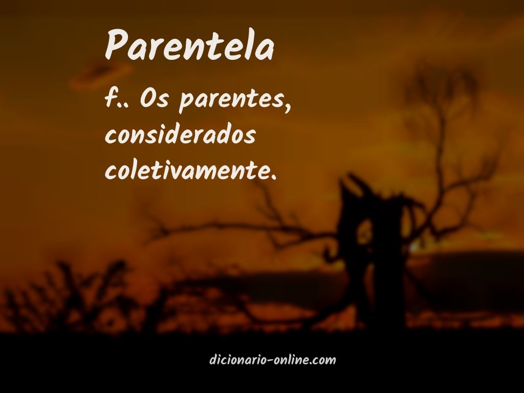 Significado de parentela