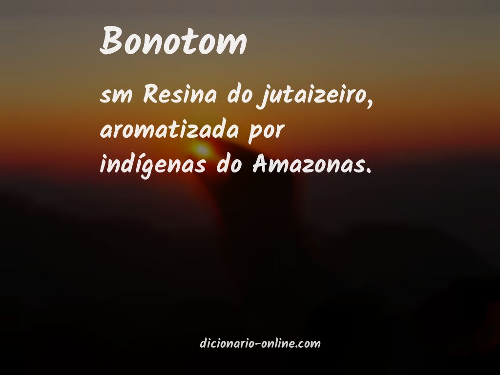 Significado de bonotom