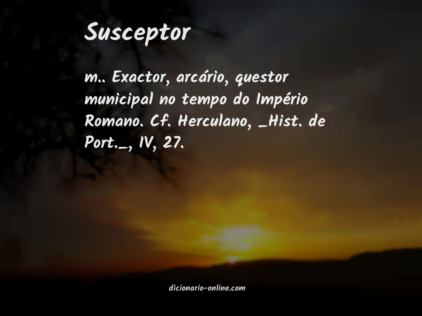 Significado de susceptor