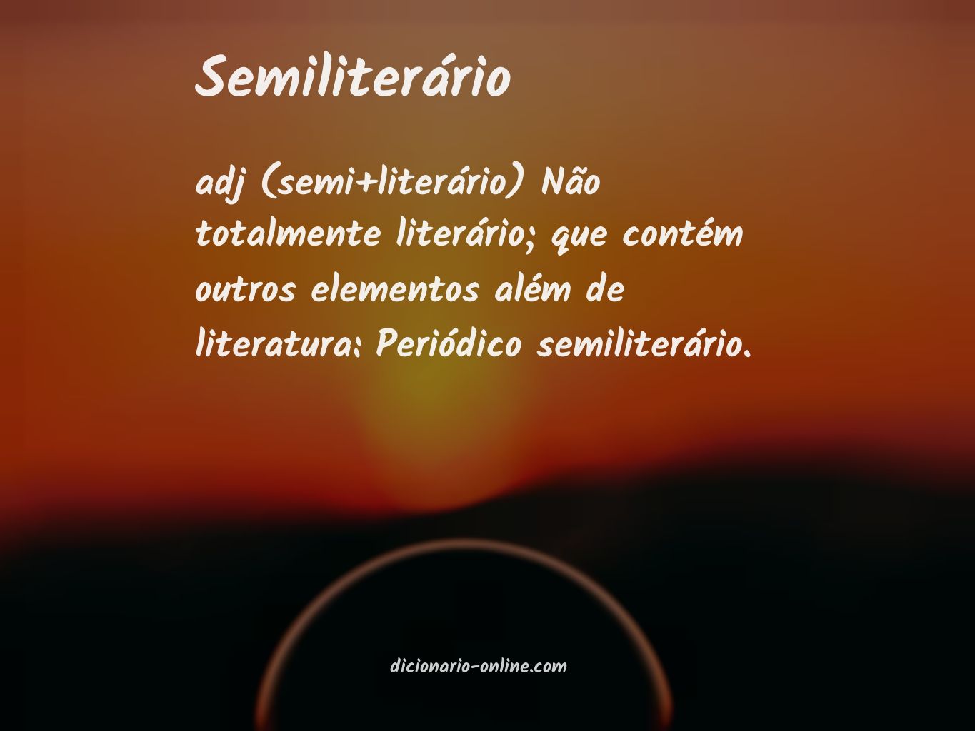 Significado de semiliterário