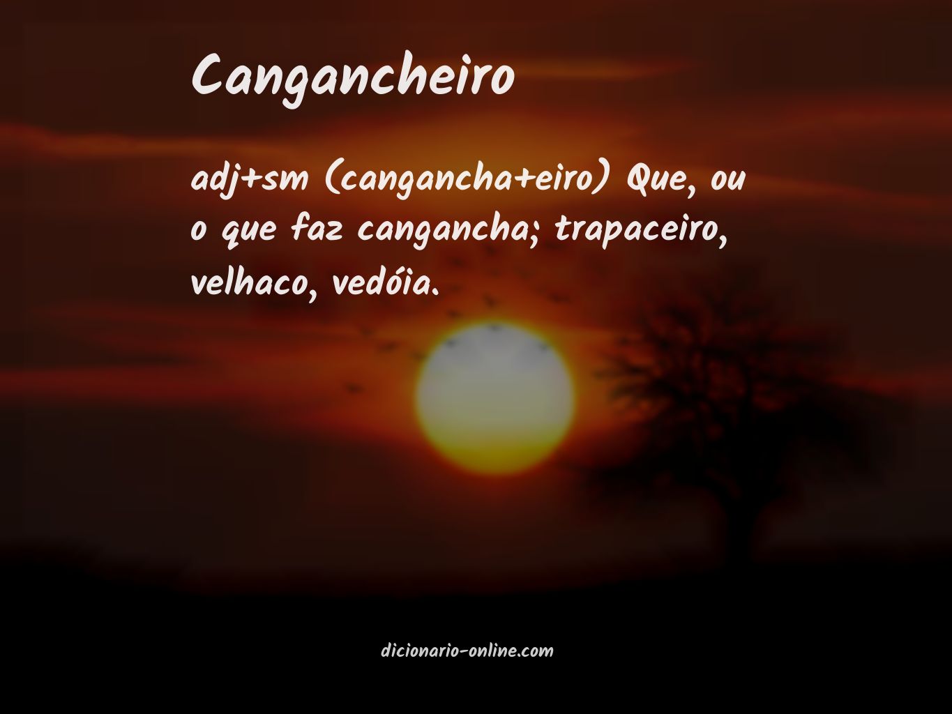 Significado de cangancheiro