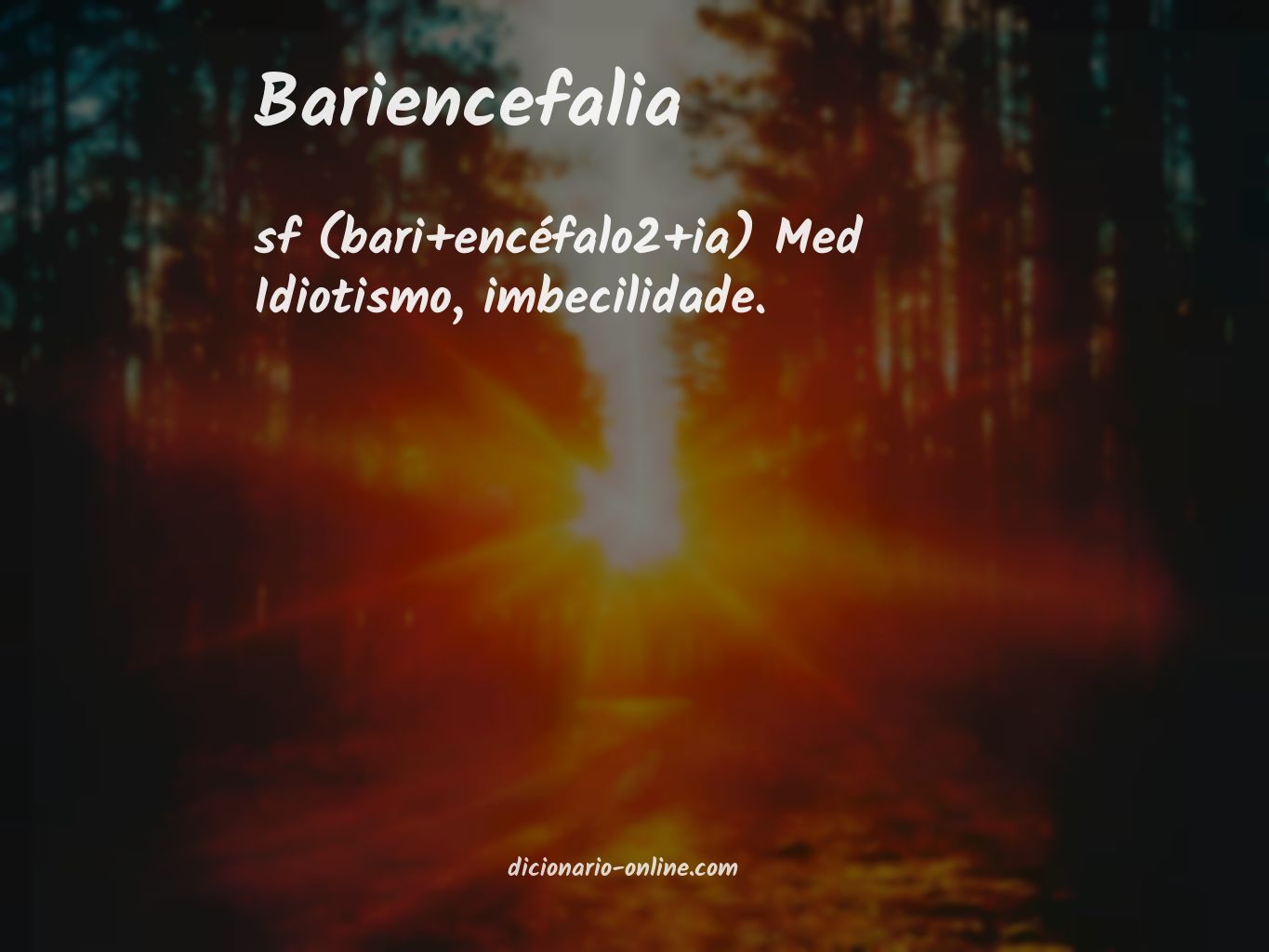 Significado de bariencefalia