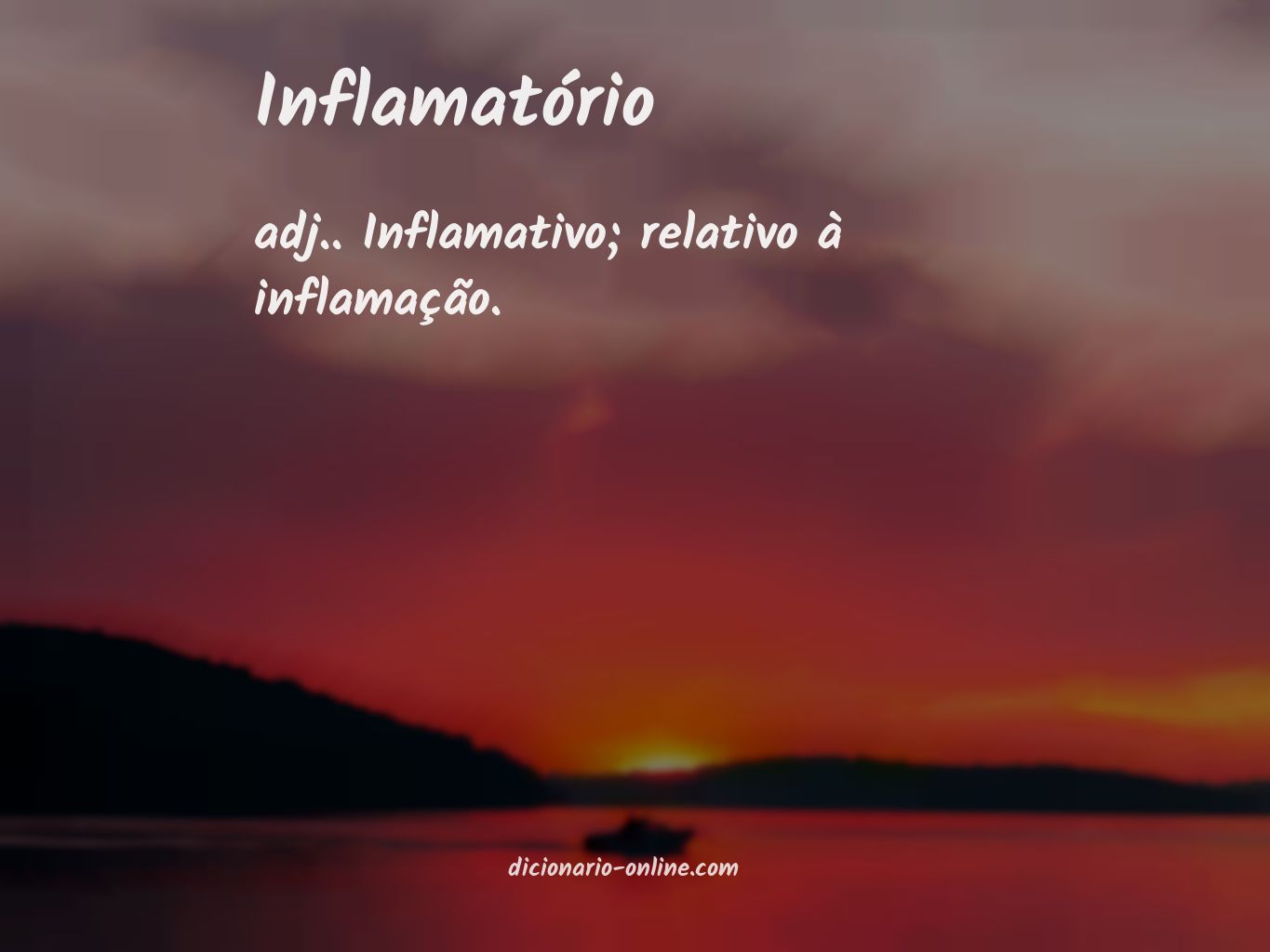 Significado de inflamatório