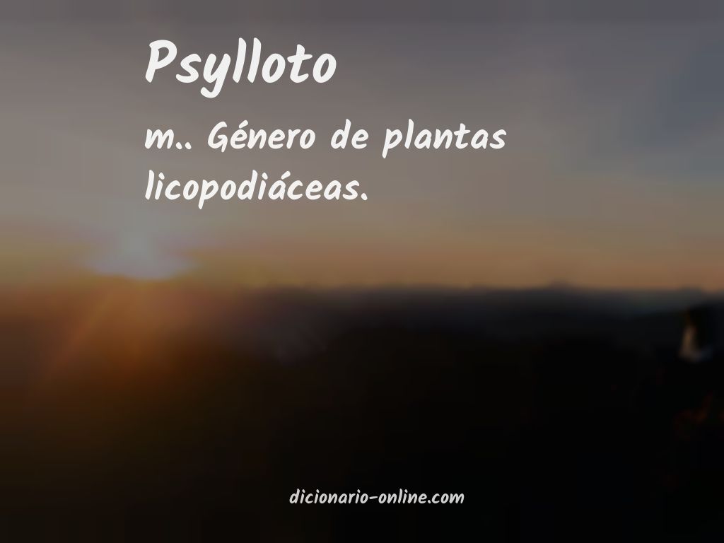 Significado de psylloto