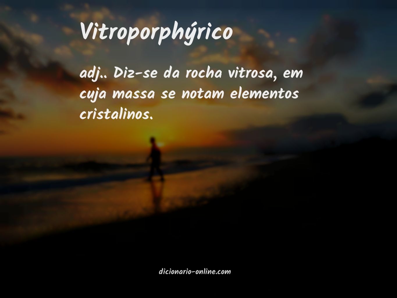 Significado de vitroporphýrico