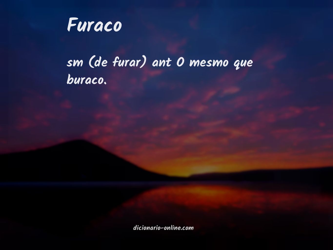 Significado de furaco