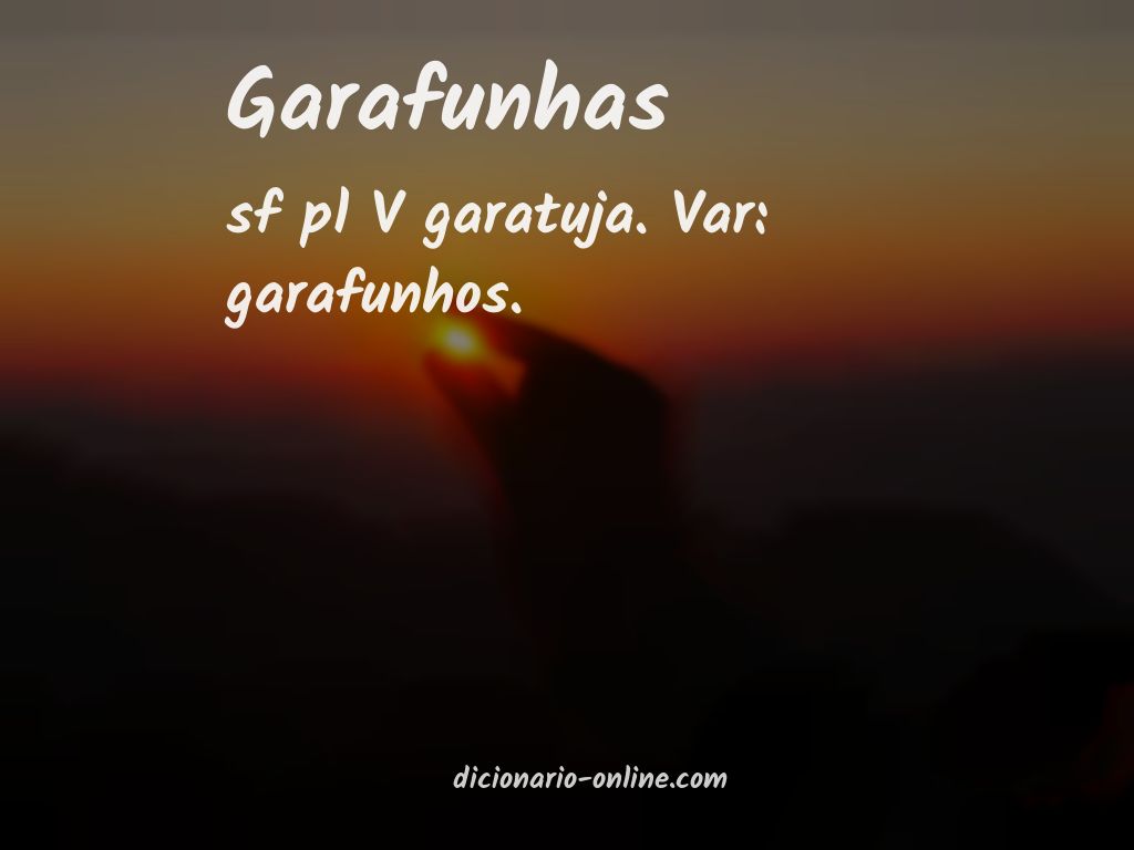 Significado de garafunhas