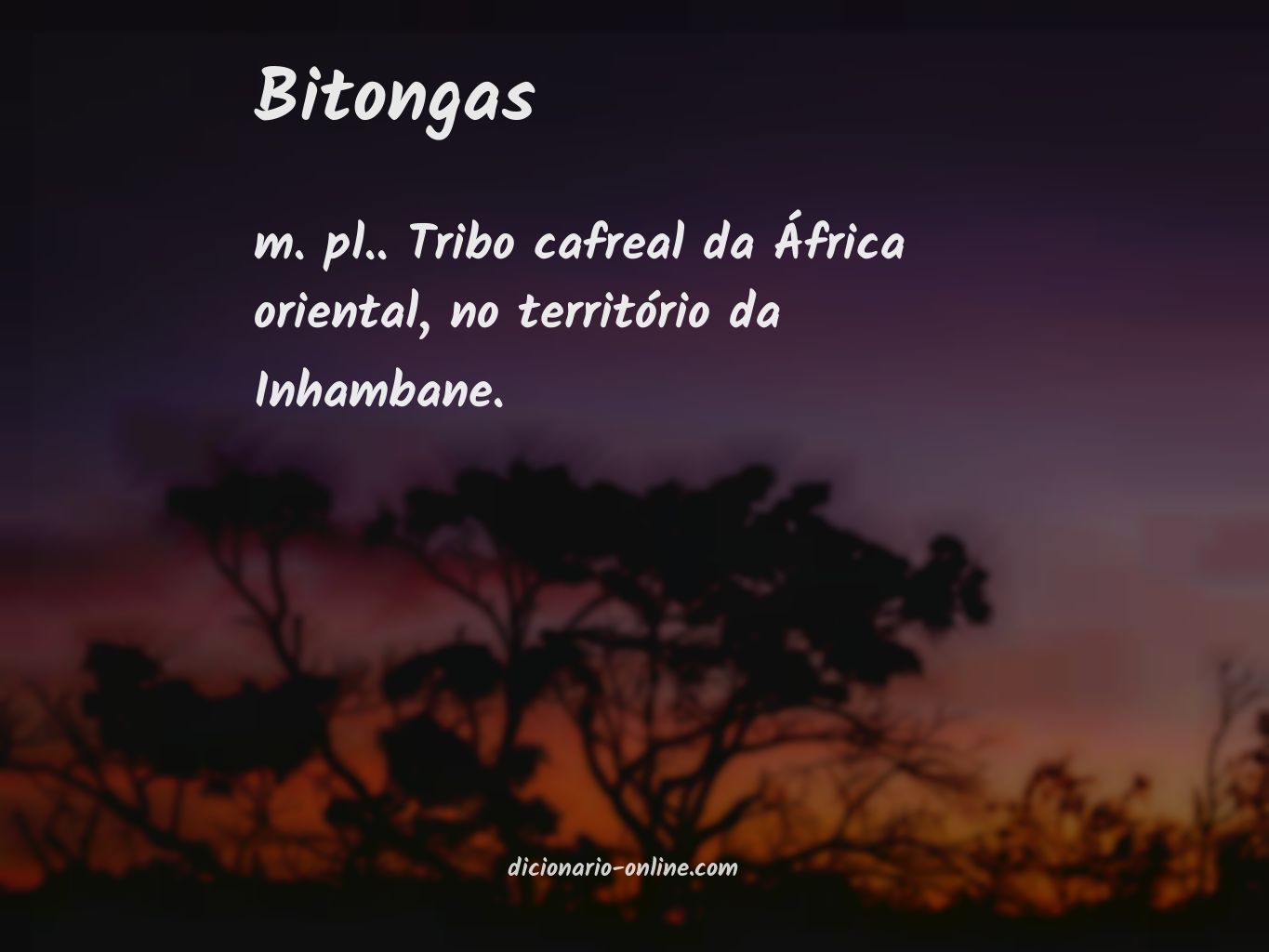 Significado de bitongas