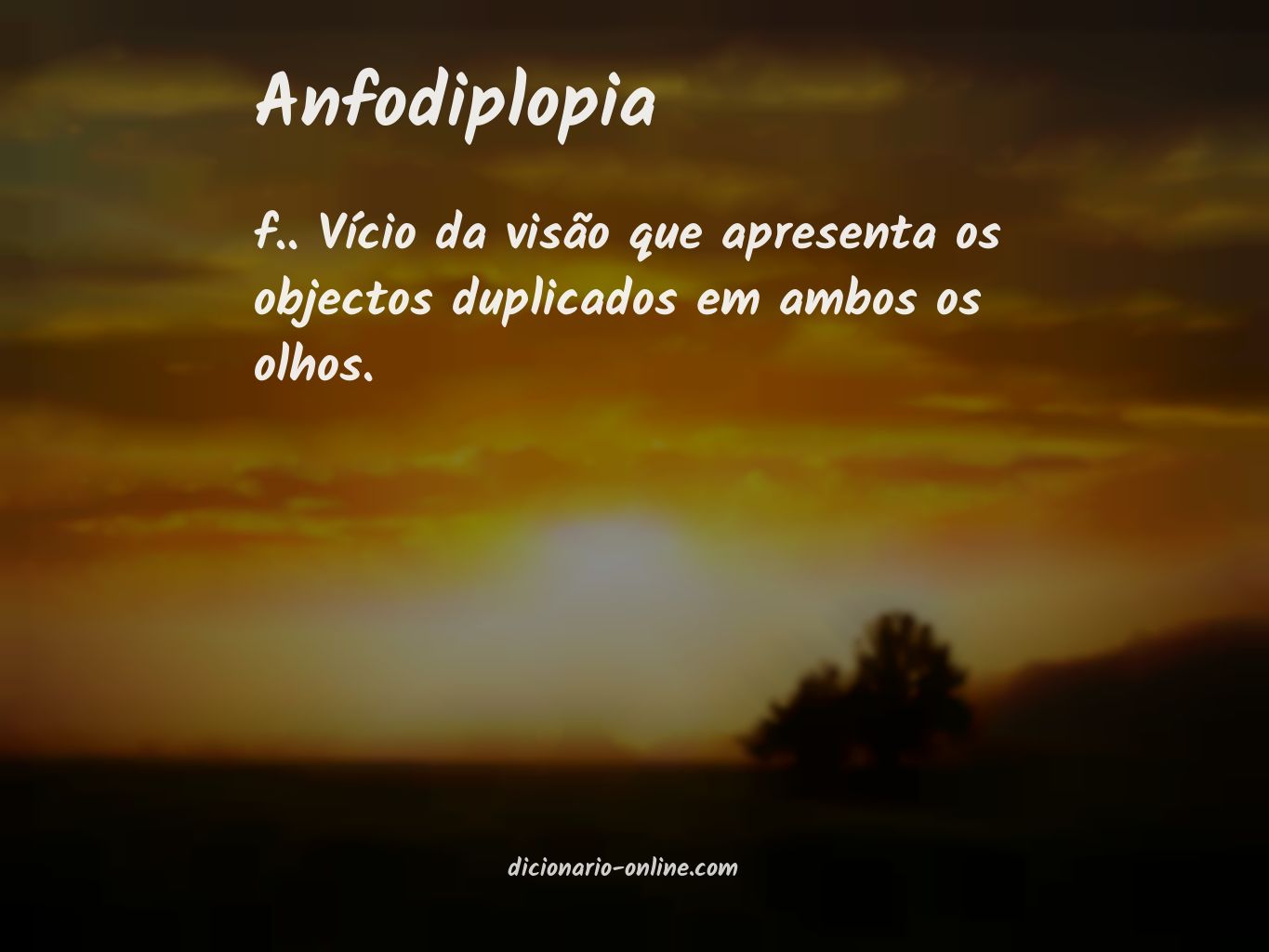 Significado de anfodiplopia