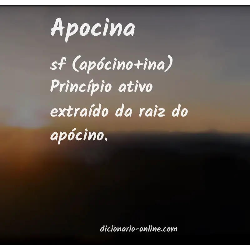 Significado de apocina