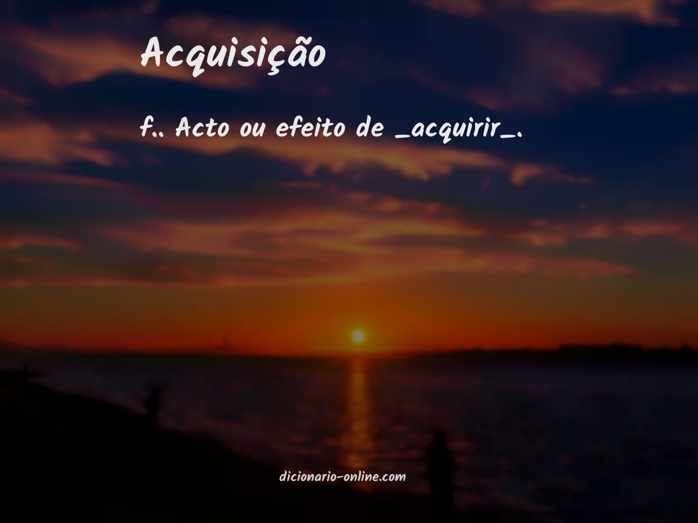 Significado de acquisição