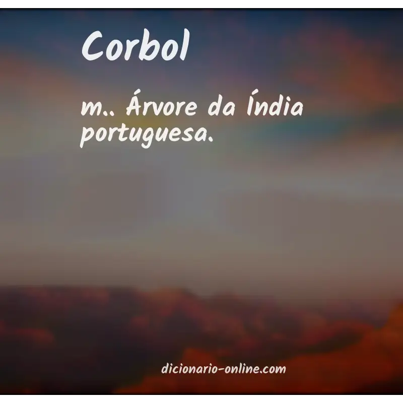Significado de corbol