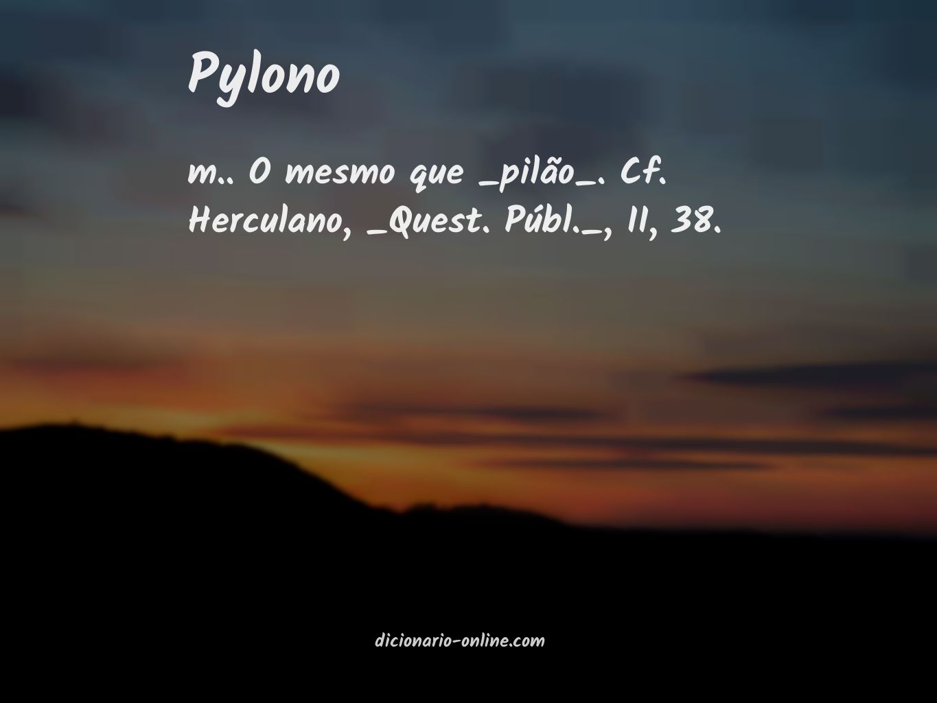 Significado de pylono