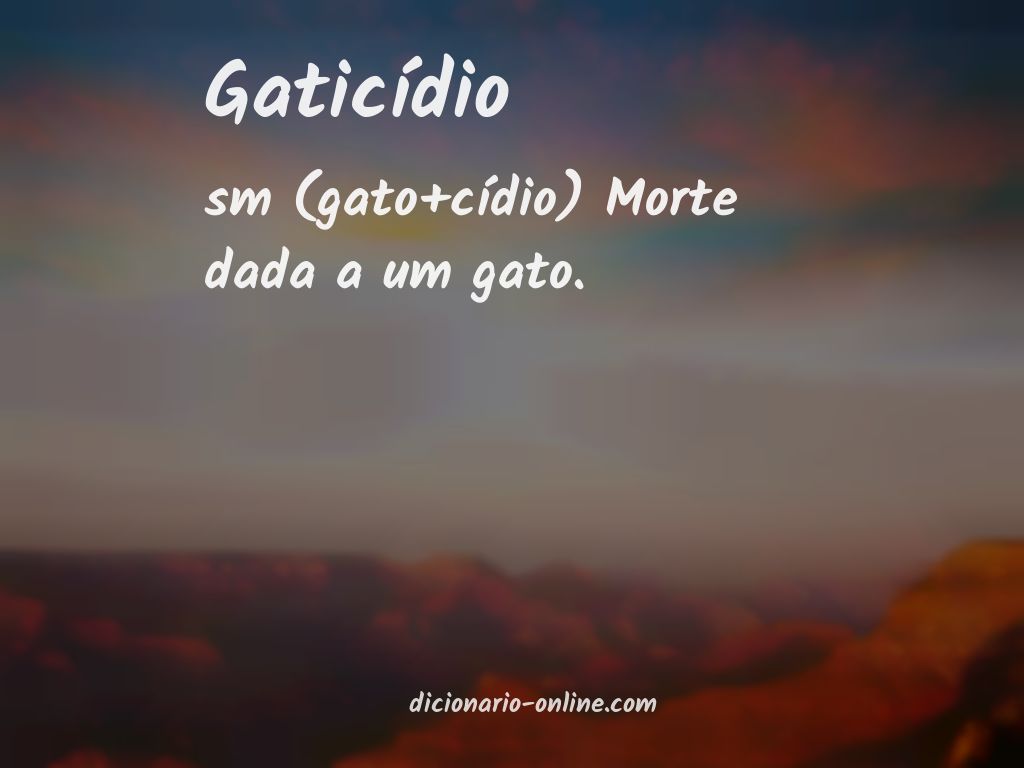 Significado de gaticídio