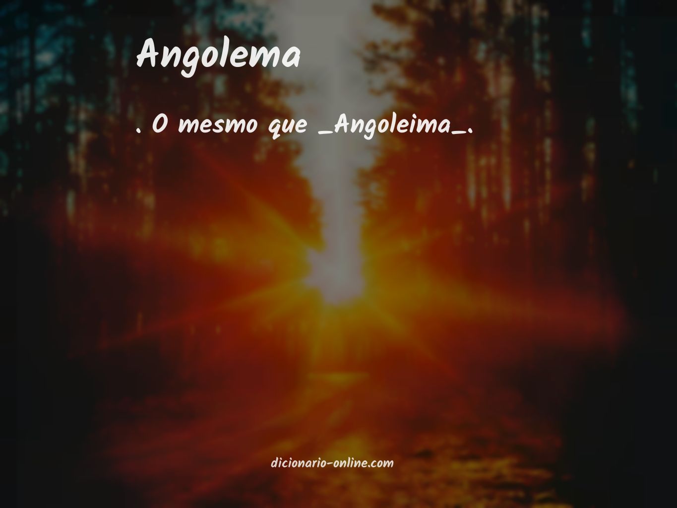 Significado de angolema