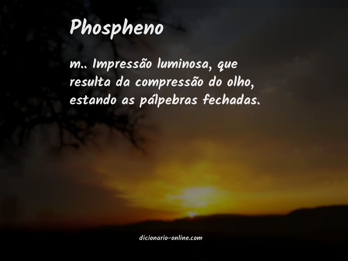 Significado de phospheno