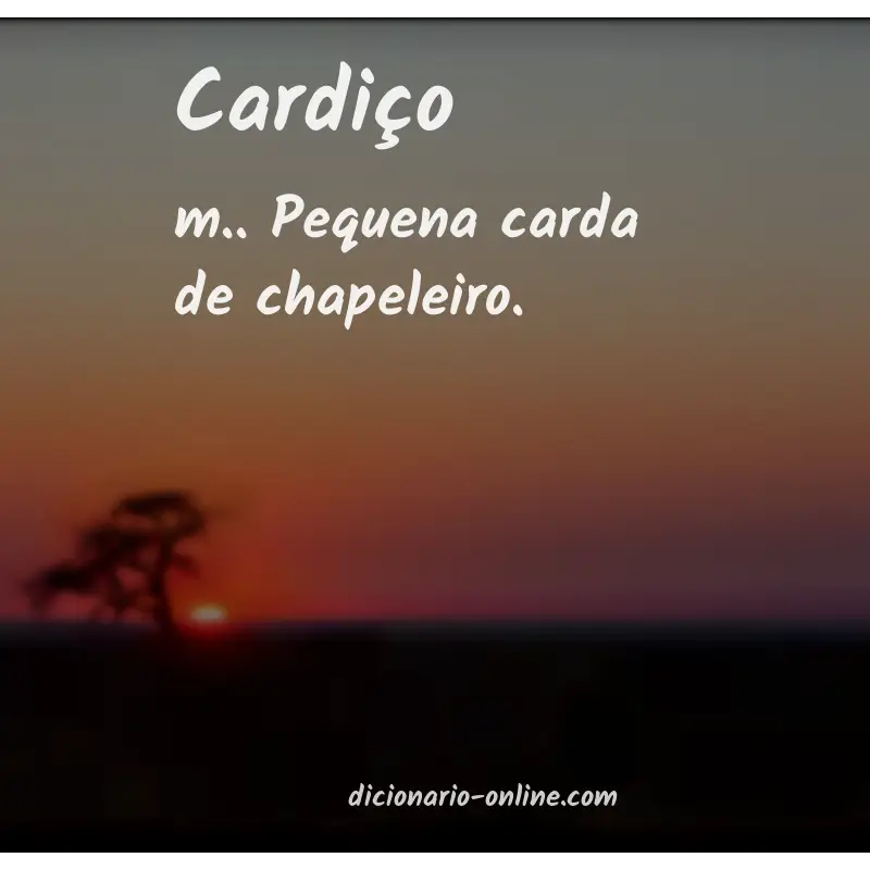 Significado de cardiço