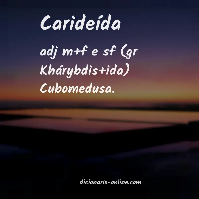 Significado de carideída