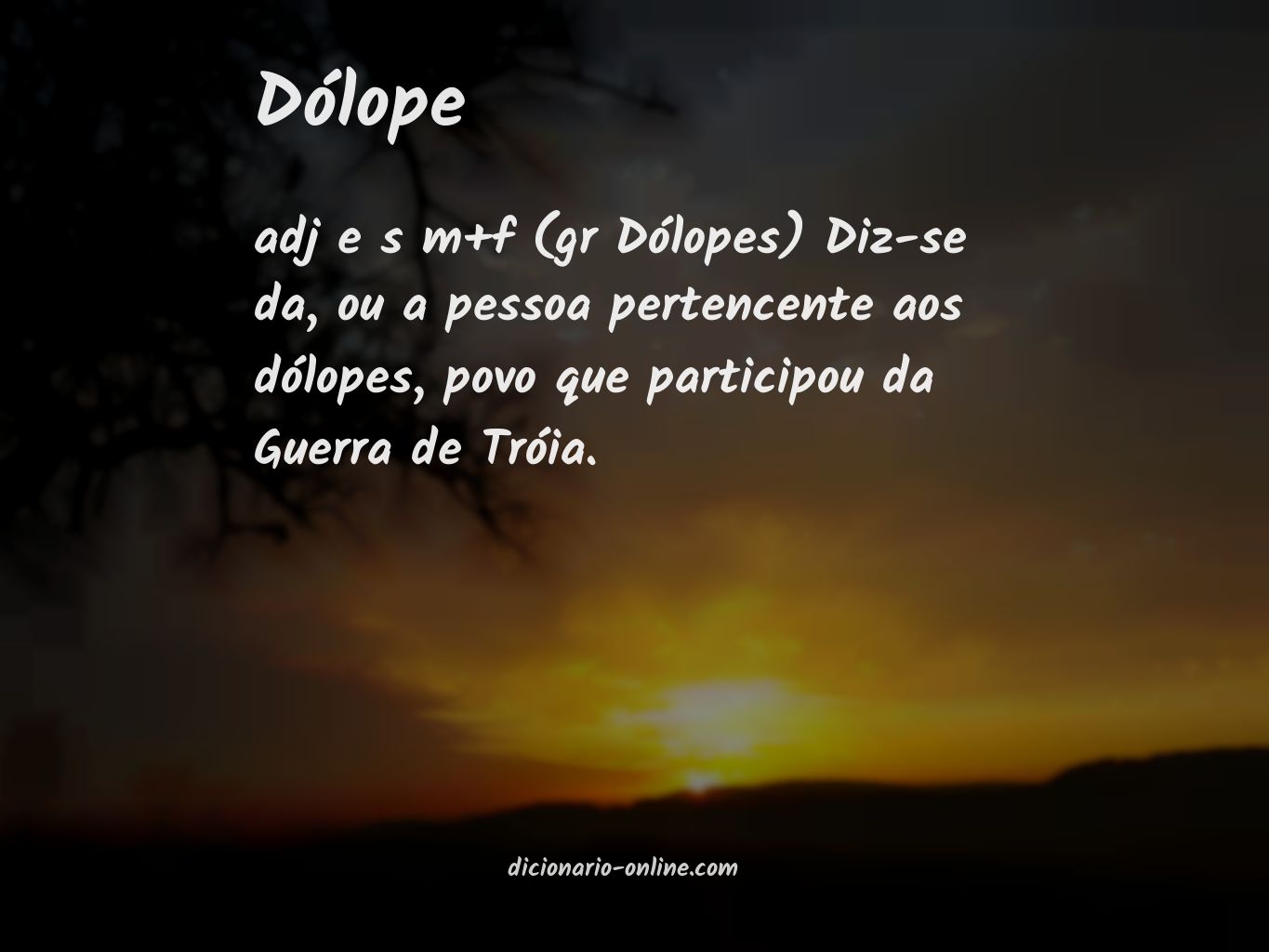 Significado de dólope