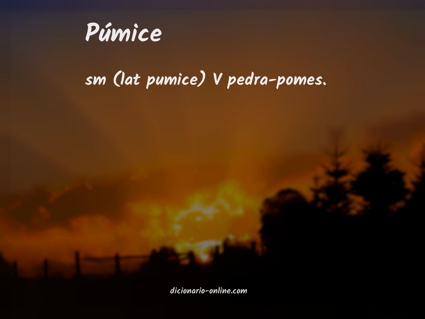 Significado de púmice