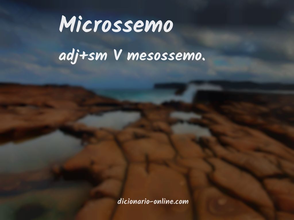 Significado de microssemo