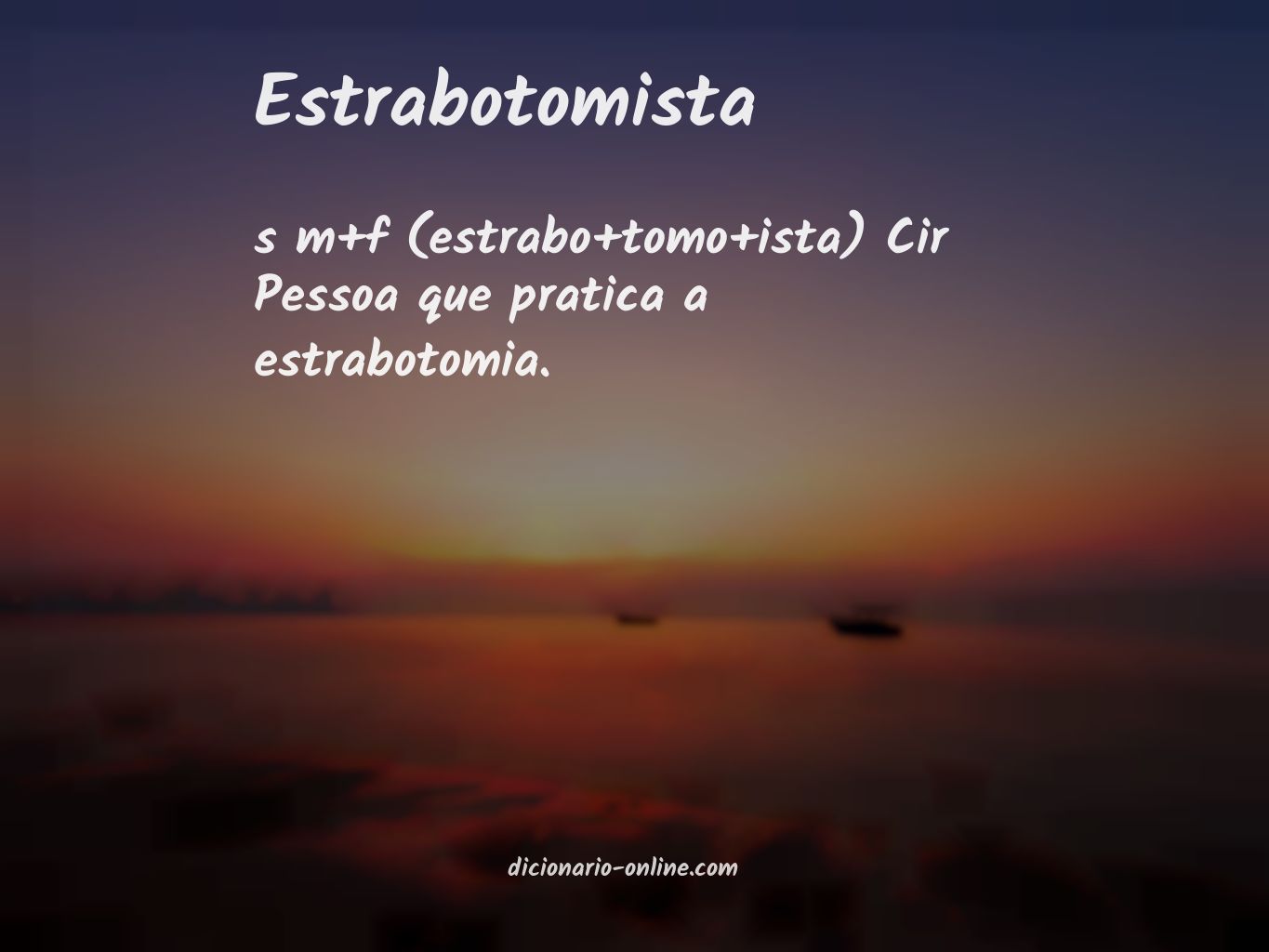 Significado de estrabotomista