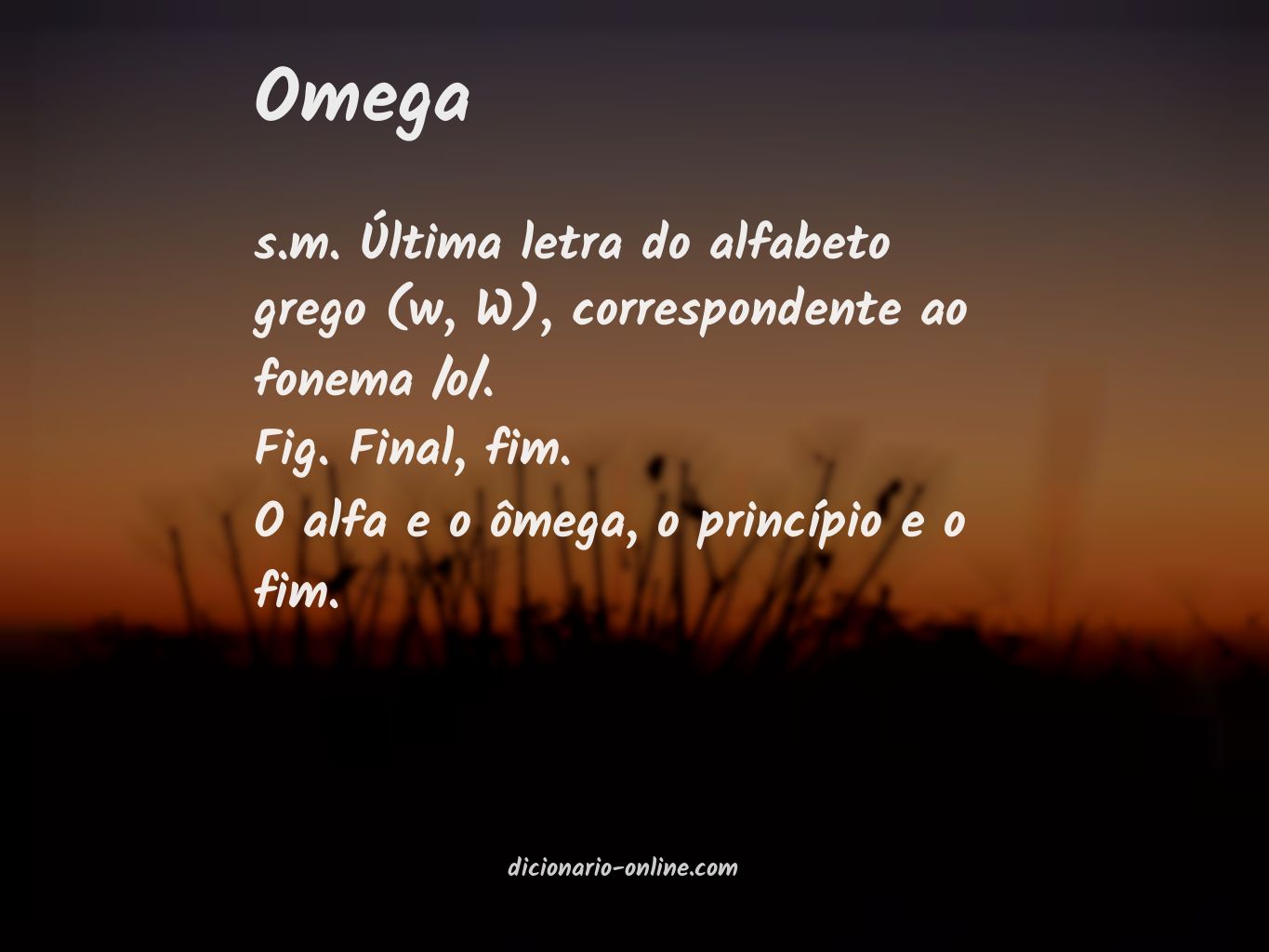 Significado de omega