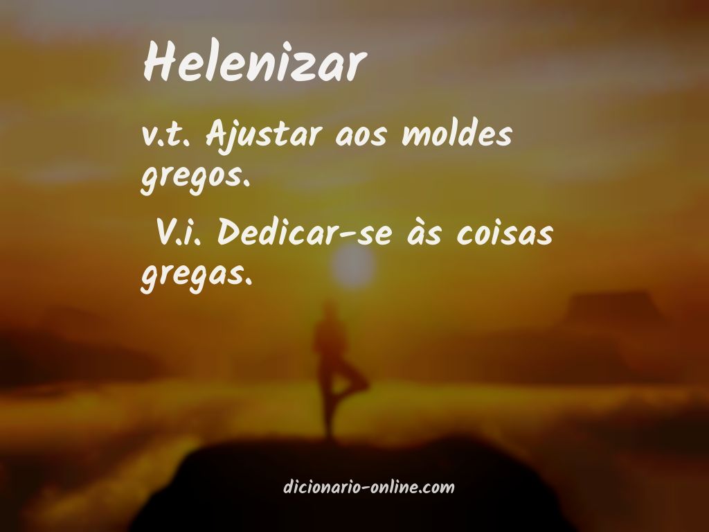 Significado de helenizar