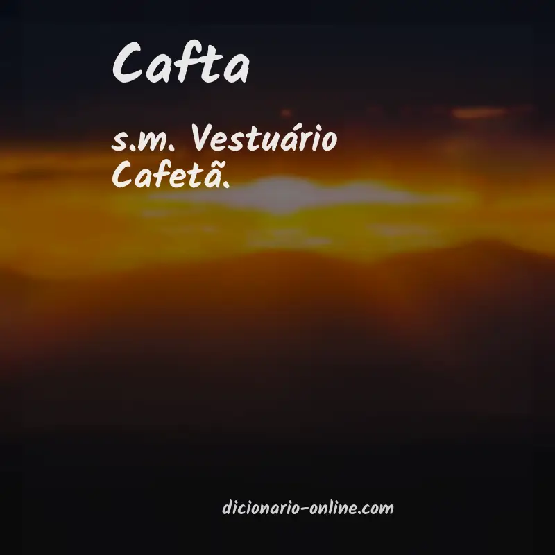 Significado de cafta