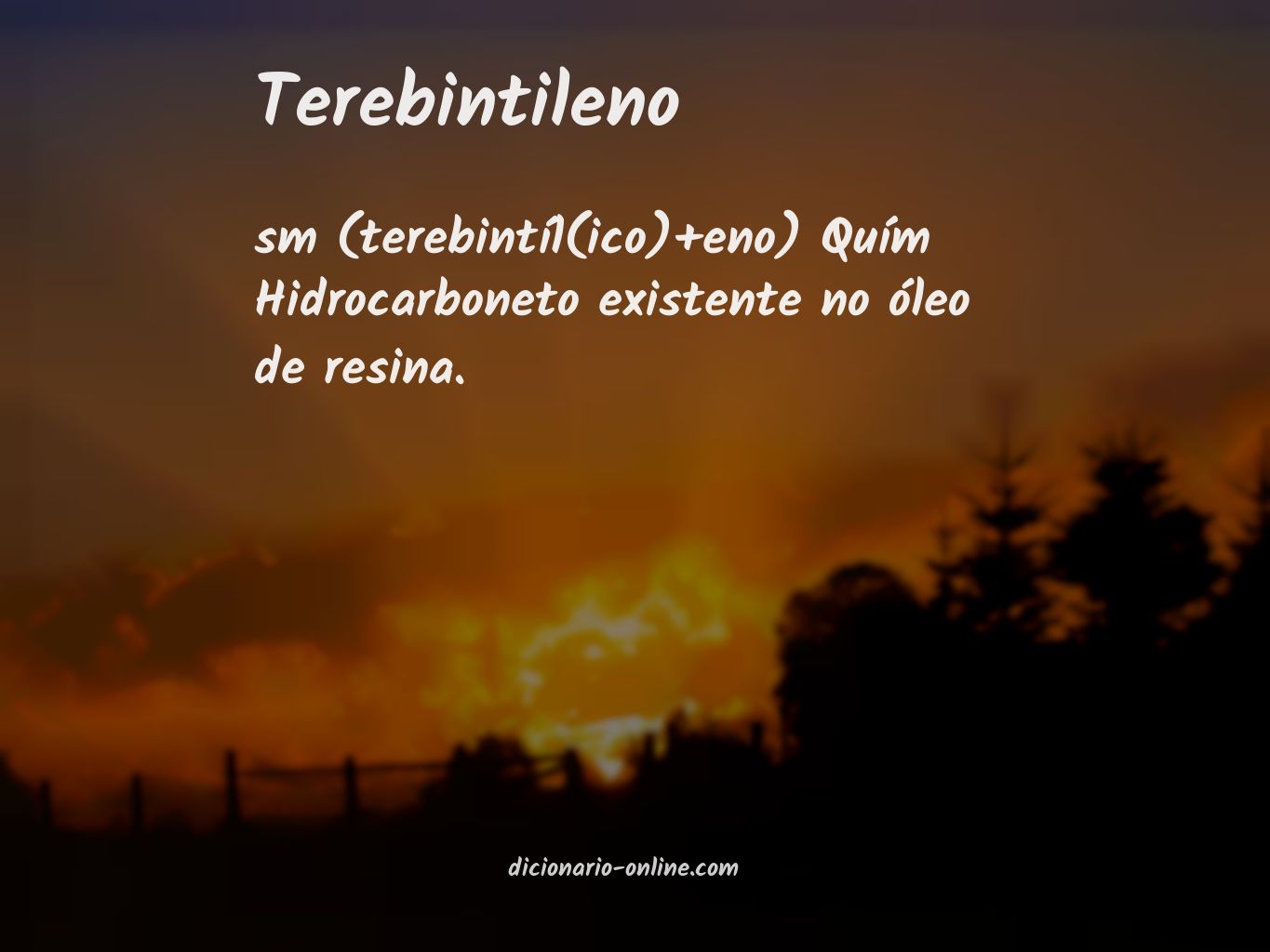 Significado de terebintileno