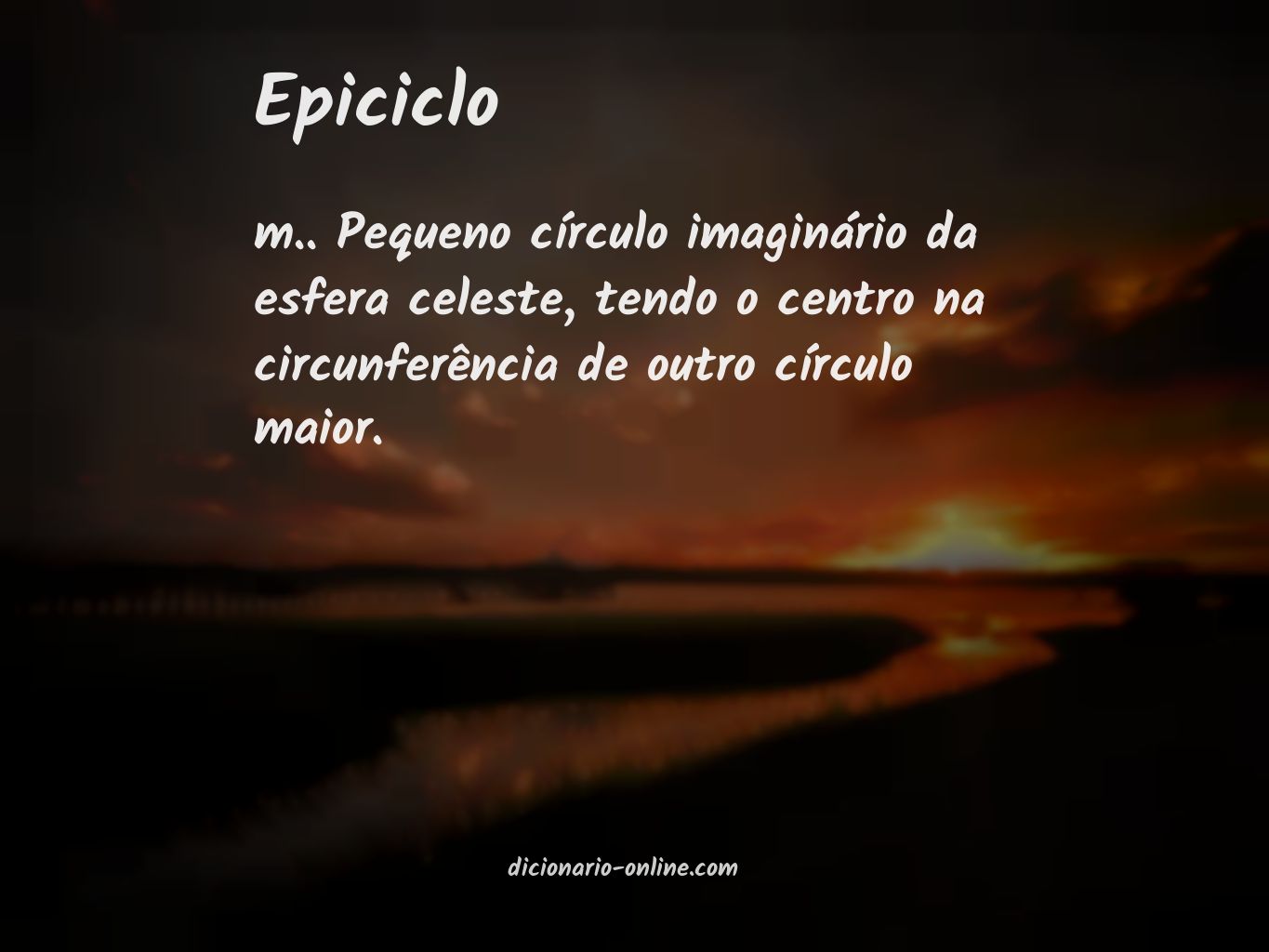 Significado de epiciclo