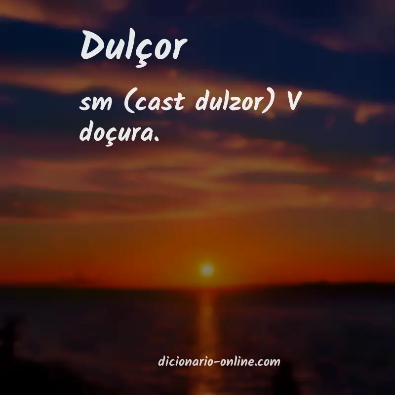 Significado de dulçor
