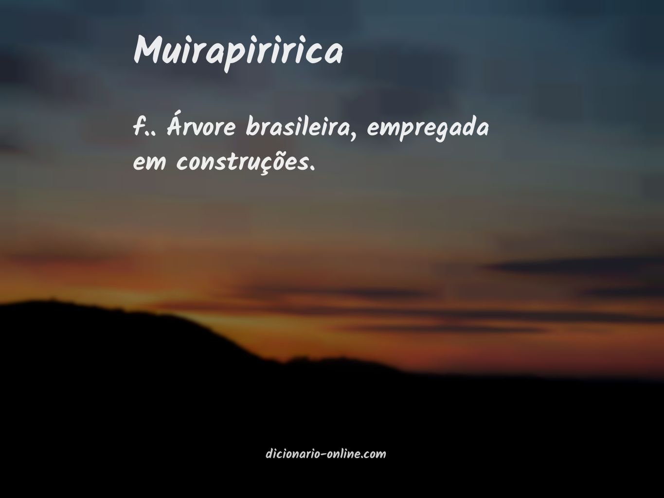 Significado de muirapiririca