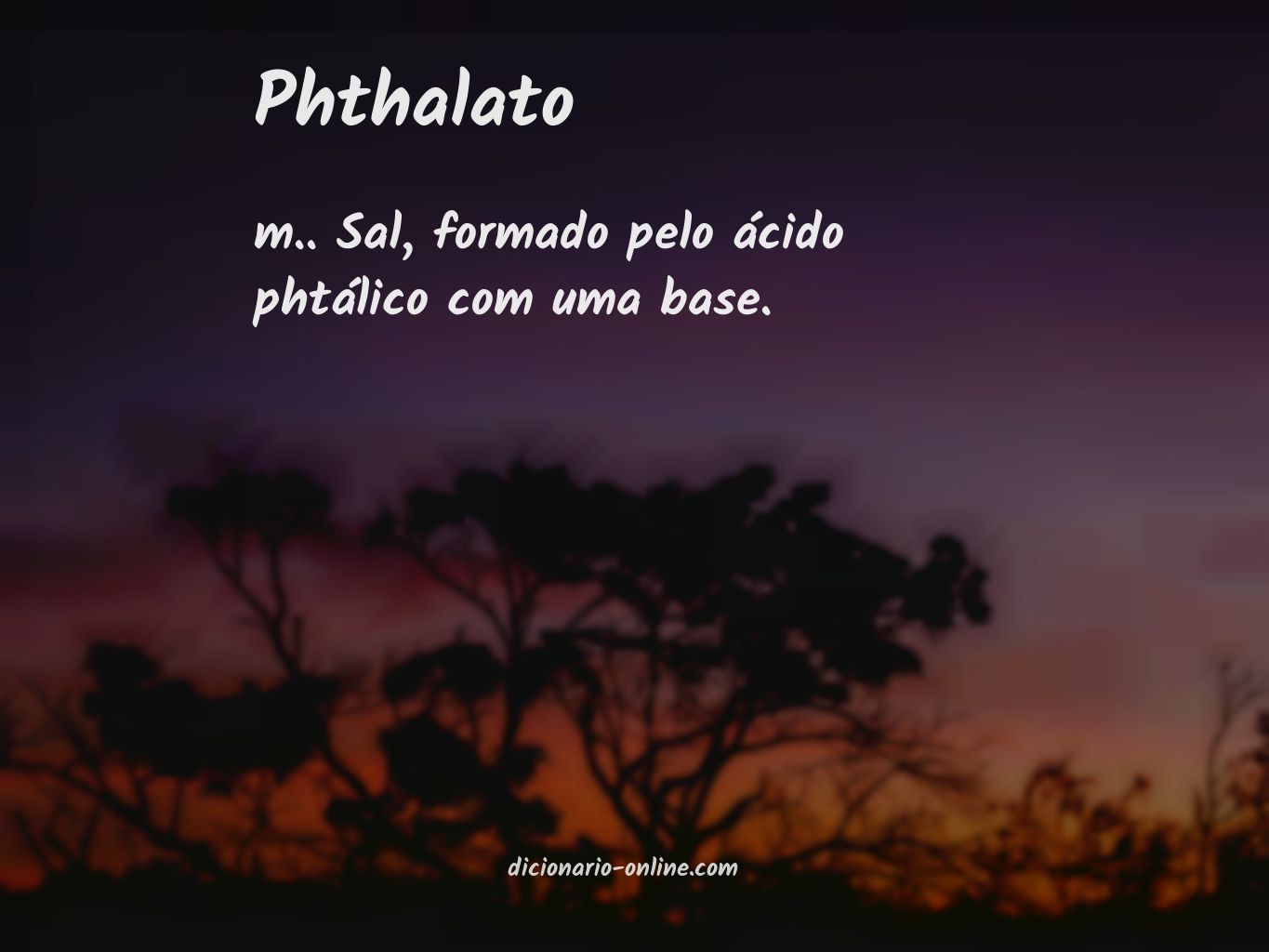 Significado de phthalato