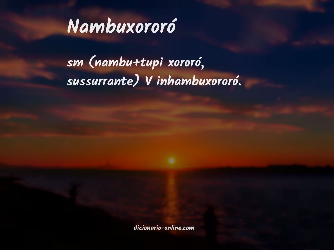 Significado de nambuxororó